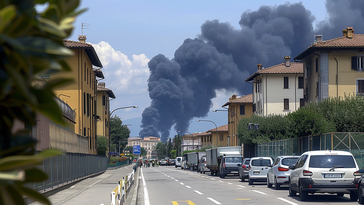 Grave incendio a Milano: Fiamme divorano parcheggio di roulotte a Gratosoglio